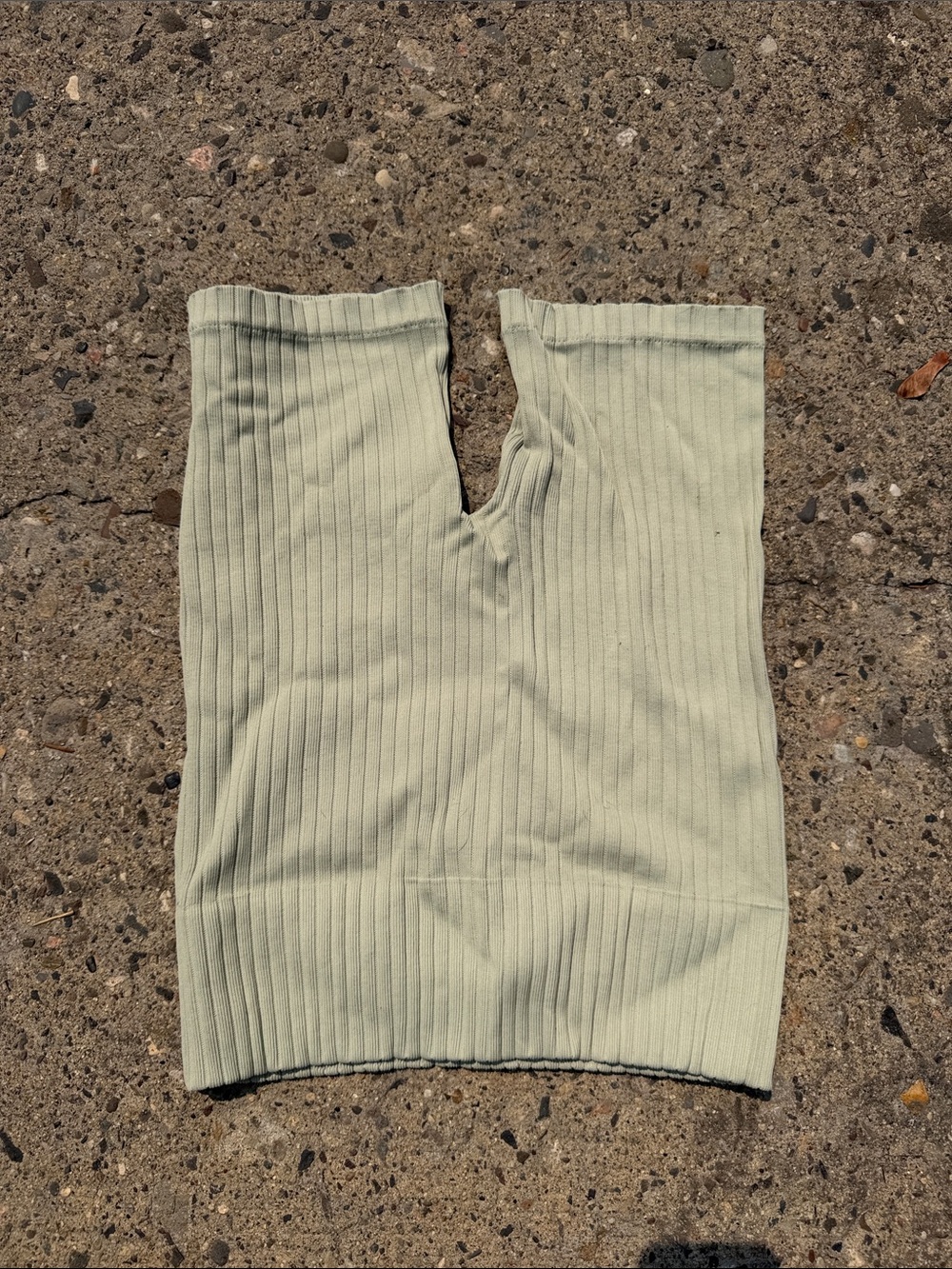 Nikibiki Ribbed Pull-On Skort in Sage Green
